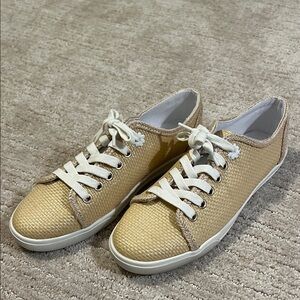 Jack Rogers Tan and White Sneakers